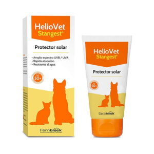 Stangest Heliovet Crema Protectora Solar SPF50+ 50 ml para Perros y Gatos de Stangest disponible en Emperrados para cuidar a tu peludo.