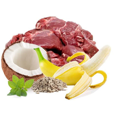 Dieta BARF de ciervo para perros, alimentación natural de Puromenu
