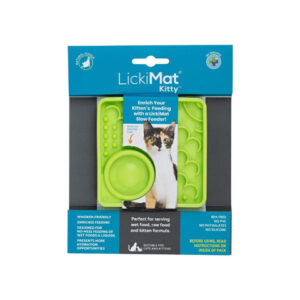 Lickimat Kitty fácil de limpiar y reutilizable