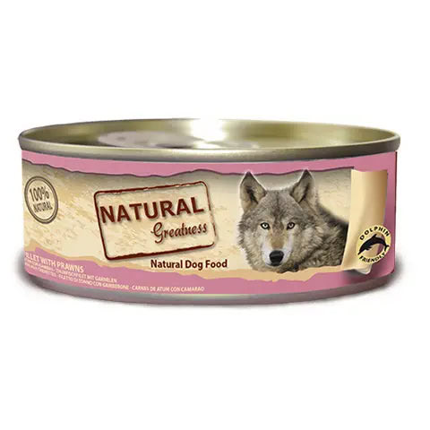 Natural Grearness Filete de Atún y Gambas 156 g de Natural Greatness disponible en Emperrados para cuidar a tu peludo.