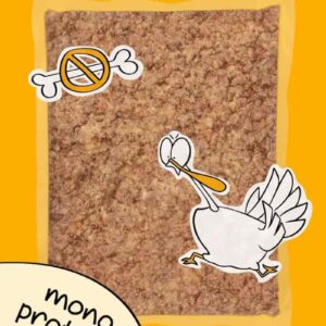GuauandCat Menú COCINADO Pavo sin Hueso para Perros