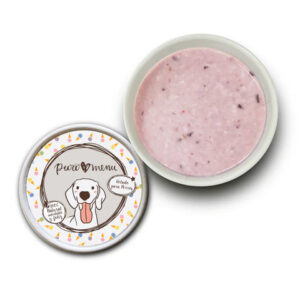 Puromenu Puro HELADO Frutos del Bosque (leche de cabra y frutas) 130 g para Perros y Gatos de Puro Menú disponible en Emperrados para cuidar a tu peludo.