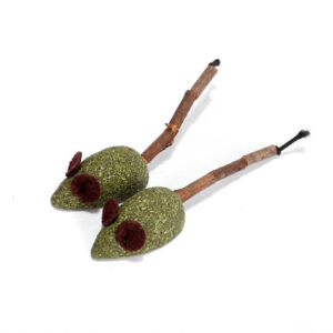 Freedog Juguete 2 RATONES Hierba Matabi, Verde 5 cm para Gatos de Freedog disponible en Emperrados para cuidar a tu peludo.