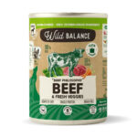 Wild Balance Lata TERNERA y Verduras (Comida Cocinada Húmeda-Filosofía BARF) 400 g para PERROS de Wild Balance disponible en Emperrados para cuidar a tu peludo.