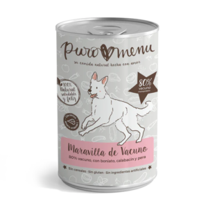 lata de comida para perros puromenu maravilla de vacuno bio