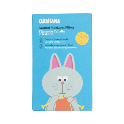Canumi Lata de Filetes de CABALLA DEL SUR al natural 100 g para Gatos de Canumi disponible en Emperrados para cuidar a tu peludo.