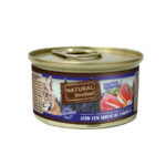 Natural Woodland Lata ATÚN con Surimi de Cangrejo 85 g para Gatos de Natural Greatness disponible en Emperrados para cuidar a tu peludo.