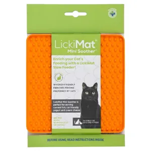 Lickimat Mini Soother Cat - Comedero Interactivo de Lamido 15x15cm para Gatos
