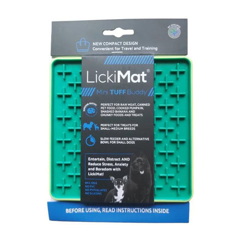 Lickmat Mini Tuff Buddy ideal para calmar ansiedad en perros