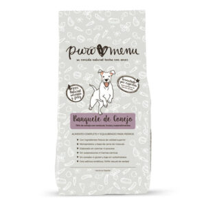 Banquete de conejo BARF Puromenu para perros de todas las razas