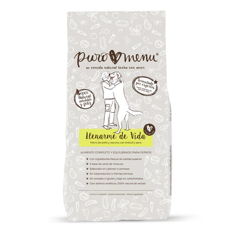 Comida BARF para perros de pollo y ternera 800g