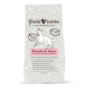 Menú BARF de vacuno para perros, 800 g, comida natural