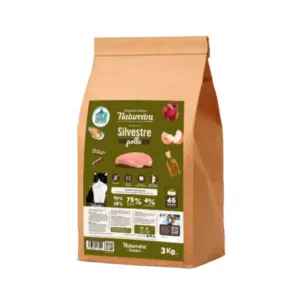 Naturextra pienso silvestre de pollo para gatos en bolsa de 2 kg