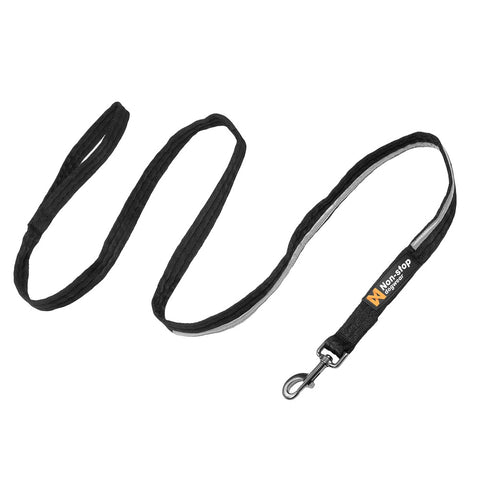 Correa fuerte negra para perros Non-Stop Strong Leash
