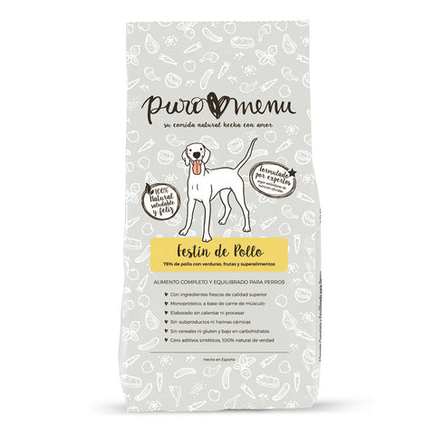 Comida para perros Puromenu BARF de pollo 800g