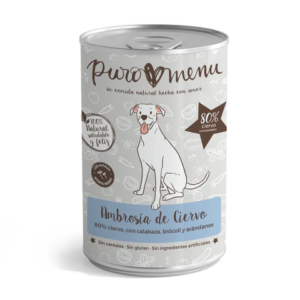 Lata de alimento premium Puromenu Ambrosía de ciervo para perros