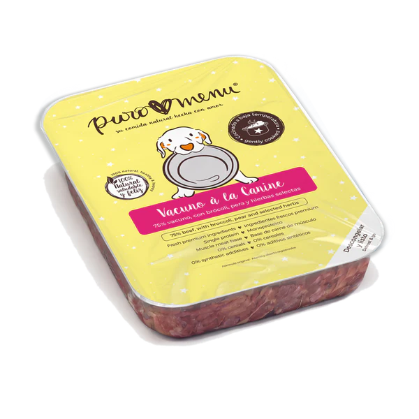 Menú Vacuno Perros Puromenu | Emperrados