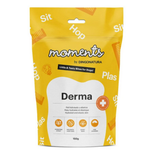 Moments Snacks Derma 150 g para Perros de Moments disponible en Emperrados para cuidar a tu peludo.
