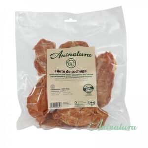 Aninatura Snack Filete PECHUGA DE POLLO bajos en grasa 250 g para Perros de Aninatura disponible en Emperrados para cuidar a tu peludo.