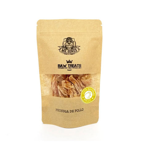 Mr. Bones Snacks Naturales de PECHUGA DE POLLO 45 g para Perros y Gatos de Mr. Bones disponible en Emperrados para cuidar a tu peludo.