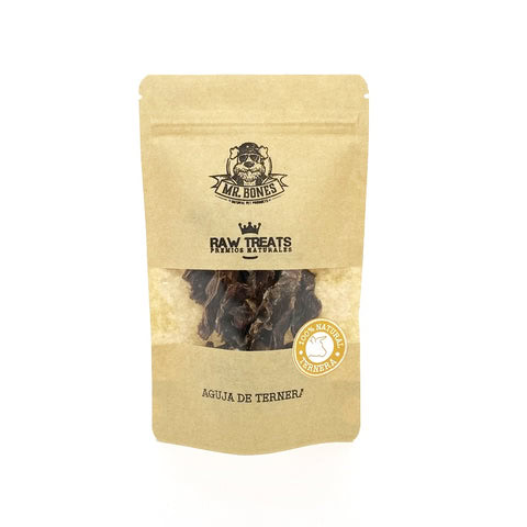 Mr. Bones Snacks Naturales de AGUJA DE TERNERA 45 g para Perros y Gatos de Mr. Bones disponible en Emperrados para cuidar a tu peludo.