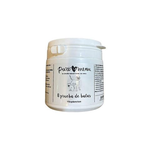 Puromenu Suplemento FITOPLACTON-Micro Algas (A Prueba de Balas) 70 g para Perros y Gatos de Puro Menú disponible en Emperrados para cuidar a tu peludo.