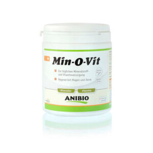 Anibio Suplemento Min-O-Vit - Vitaminas (Mejora Sist. Inmune y Digestivo) 130 g para Perros y Gatos de Anibio disponible en Emperrados para cuidar a tu peludo.