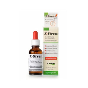 Anibio X-Stress Suplemento Relajante Natural 30 ml para Perros y Gatos de Anibio disponible en Emperrados para cuidar a tu peludo.
