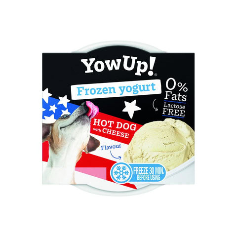 YowUp Yogur Helado Perrito caliente con queso 100 g para Perros y Gatos de YowUp disponible en Emperrados para cuidar a tu peludo.