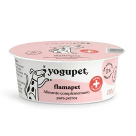 Yogupet Flamapet Yogur Natural MIEL, COLÁGENO, INULINA (Salud Articular y Pelaje) 110 g para Perros de Yogupet disponible en Emperrados para cuidar a tu peludo.