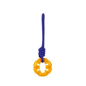 Freedog Juguete MORDEDOR RUEDA ZYGO, T.Única (33x10x4 cm) Amarillo y Lila para Perros