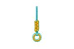 Freedog Juguete MORDEDOR KINZO RUEDA T.Única (30x8,3x4 cm) Amarillo y Turquesa para Perros