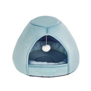 Freedog IGLÚ / Cama GLACIAL AZUL T.Única (51x51x40 cm) para Perros y Gatos