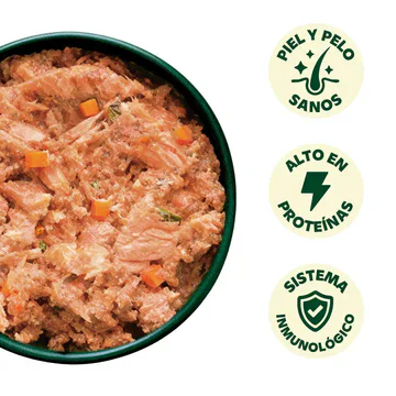 Wild Balance Menú COCINADO de SALMÓN con Verduras para Perros - Imagen 2