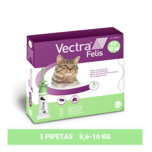 Envase completo de las pipetas antipulgas Vectra Felis