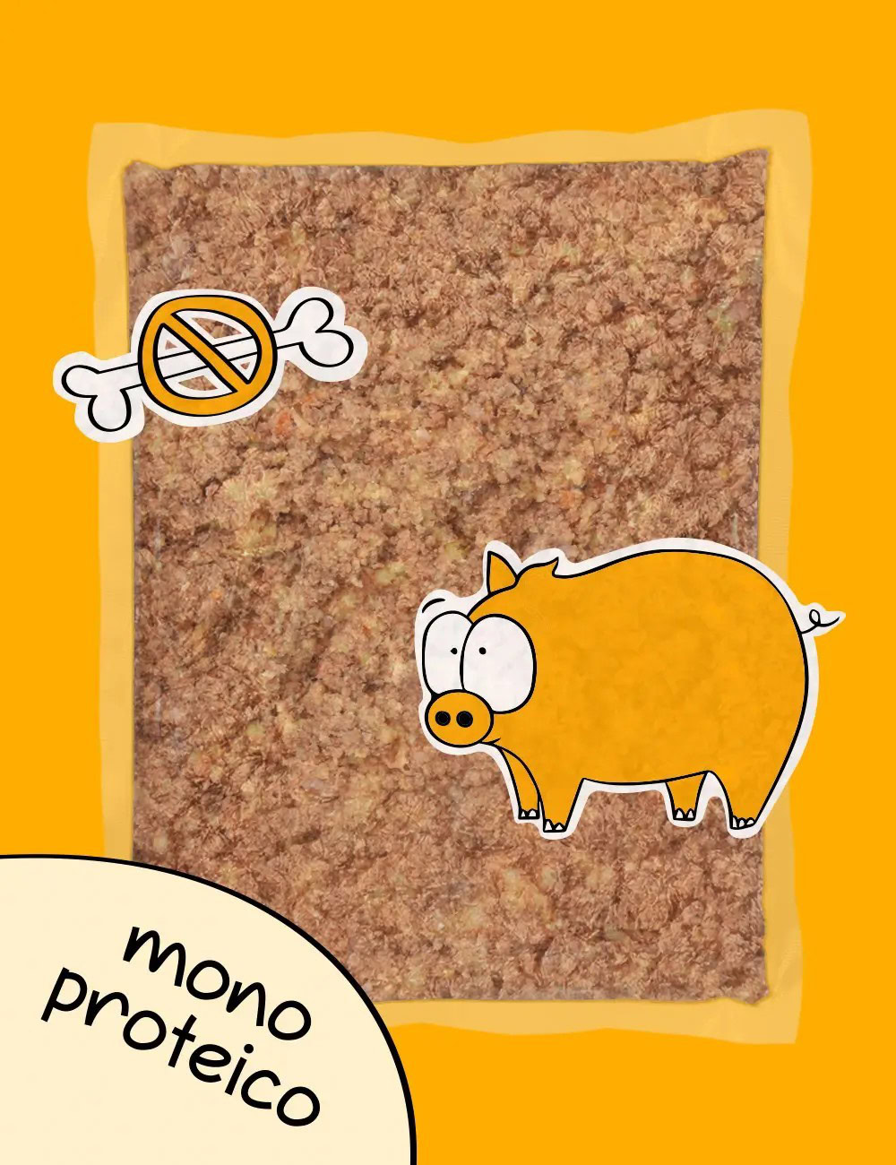 Cerdo sin Hueso COCINADO de GUAU AND CAT disponible en Emperrados para cuidar a tu peludo.