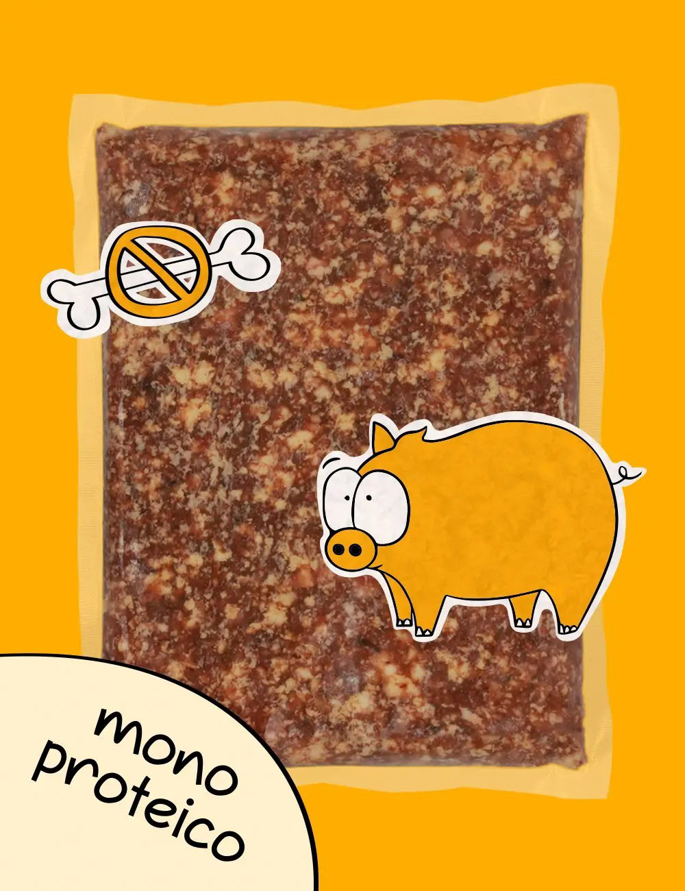 Cerdo sin Hueso CRUDO de GUAU AND CAT disponible en Emperrados para cuidar a tu peludo.
