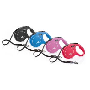 Flexi Classic Cinta Rosa correa extensible para perros grandes de Flexi disponible en Emperrados para cuidar a tu peludo.