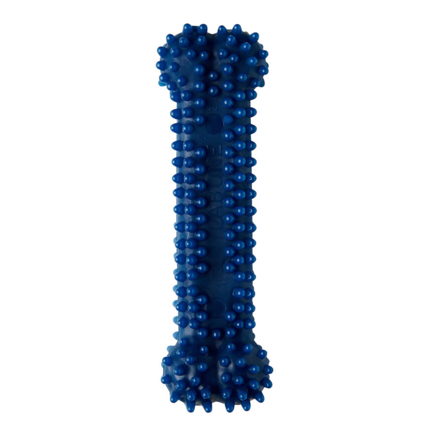 Vista frontal del hueso mordedor Nylabone de Emperrados, ideal para la salud dental del perro.