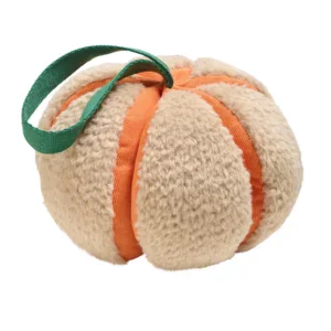 Hunter Juguete Forma CALABAZA Venecia (con ranuras para premios y correa de tira y afloja) 22 cm Beige/Naranja para Perros