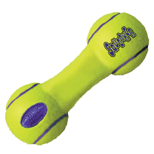 Kong Air Dog Squeaker Dumbbell Hueso para perros de Kong disponible en Emperrados para cuidar a tu peludo.