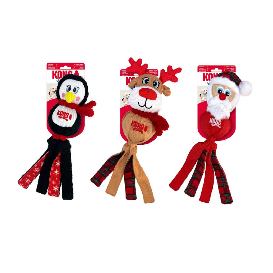 Vista frontal del juguete navideño Wubba para perros de Emperrados