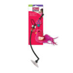 Vista general del juguete Kong Active Caña Peluche para gatos, ideal para horas de diversión.