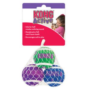 Kong Active pelotas de tenis para gatos  de Kong disponible en Emperrados para cuidar a tu peludo.
