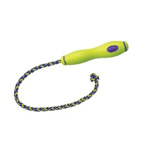 Imagen frontal del Kong Air Dog Squeaker Stick de Emperrados, ideal para el juego de perros.