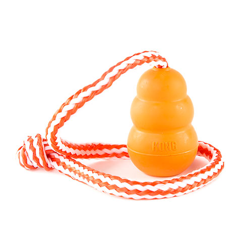 Kong Aqua juguete con cuerda para perros de Kong disponible en Emperrados para cuidar a tu peludo.