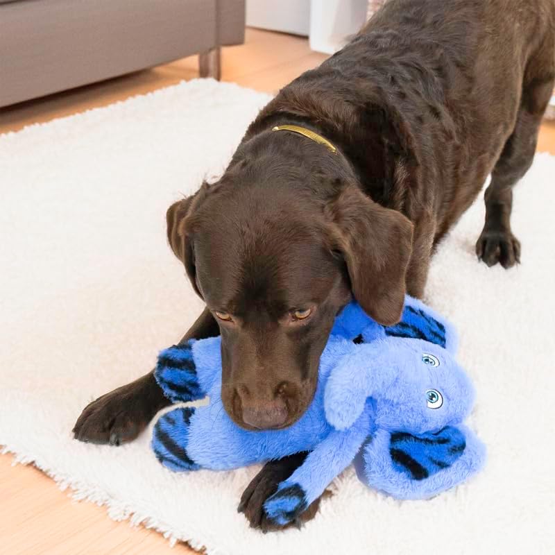 Kong Peluche ELEFANTE Jungle Jamz, con Sonido T.M/L (31,7x19,6 cm) Azul para Perros - Imagen 2