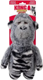 Kong Peluche GORILA Jungle Jamz, con Sonido T.M/L (31,7x19,6 cm) Gris para Perros