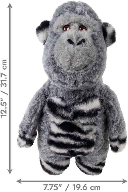 Kong Peluche GORILA Jungle Jamz, con Sonido T.M/L (31,7x19,6 cm) Gris para Perros - Imagen 3