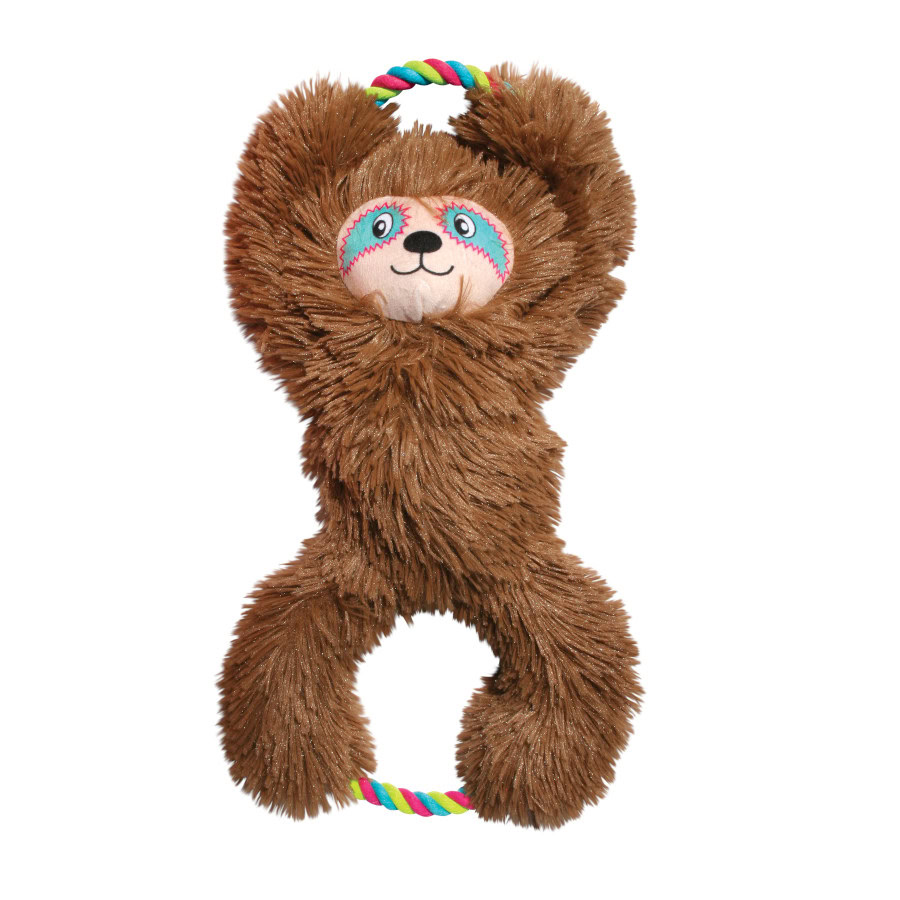 Kong Tuggz Perezoso de Peluche para perros de Kong disponible en Emperrados para cuidar a tu peludo.